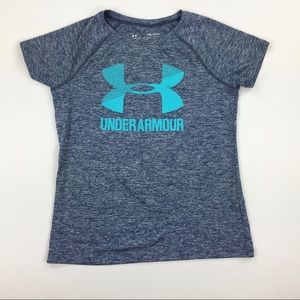 Under Armour Boys M Blue Heather Loose TShirt